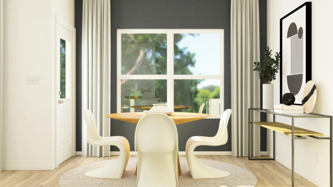 Furnished interior view inside a new home in Woodfield Preserve, Georgetown (Image 16). Furnished interior view inside a new home in Woodfield Preserve, Georgetown (Image 16).
