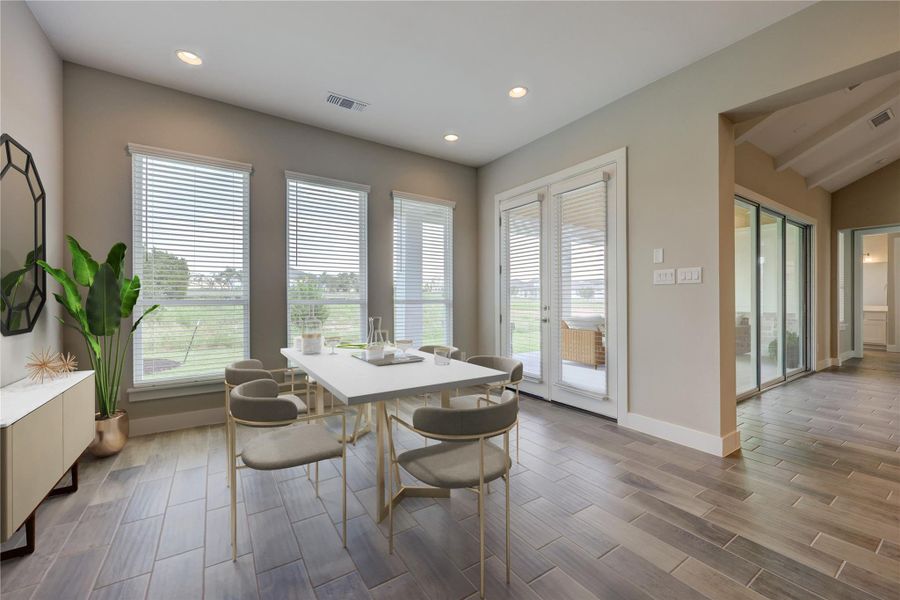 Furnished interior view inside a new home in Esperanza, Dripping Springs (Image 6).