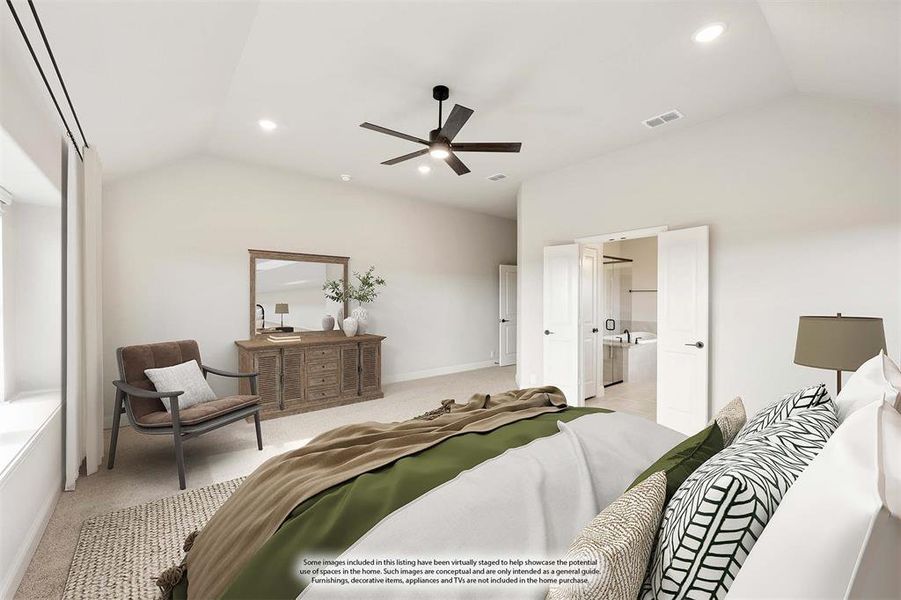 Furnished interior view inside a new home in Villages of Walnut Grove, Midlothian (Image 7).