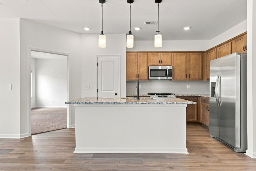 Furnished interior view inside a new home in The Oaks, Clarksville (Image 5).