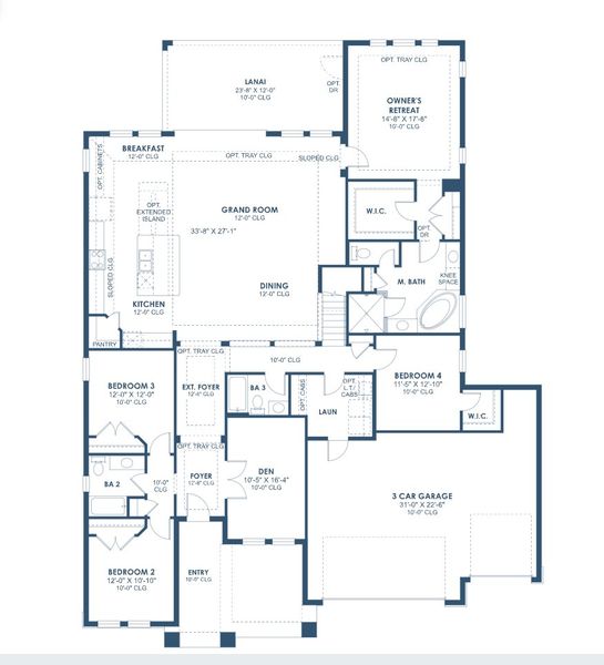 2D floor plan layout for the Biscayne Grand by Homes by WestBay in Hawkstone, Lithia, FL (Image 3). 2D floor plan layout for the Biscayne Grand by Homes by WestBay in Hawkstone, Lithia, FL (Image 3).