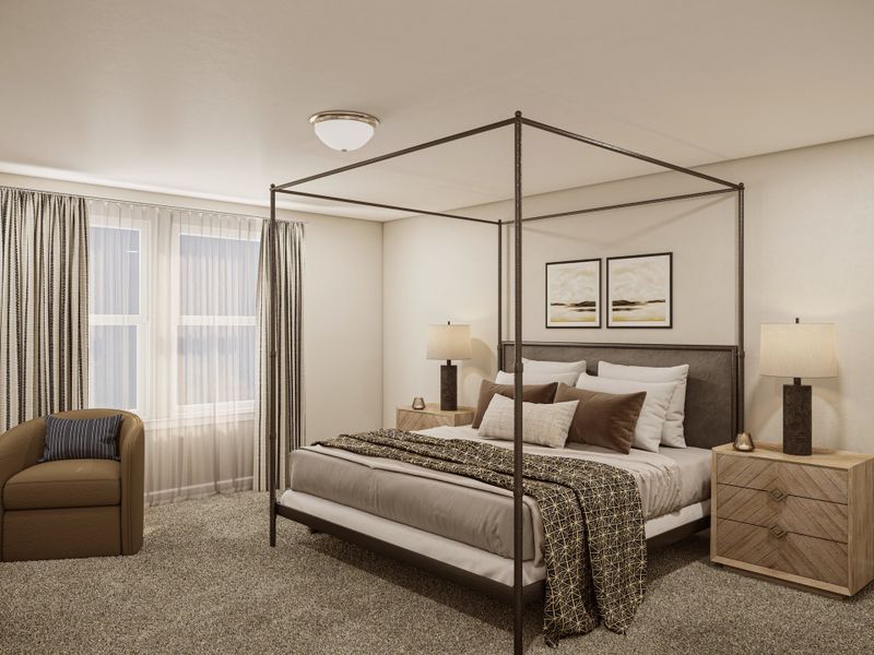 Furnished interior view inside a new home in Watkins Grove, Raleigh (Image 4).