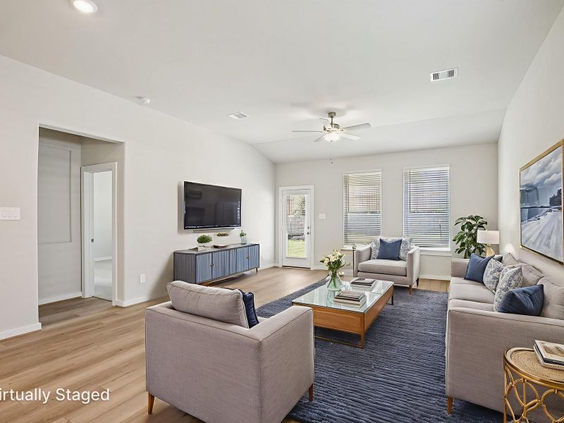 Furnished interior view inside a new home in Sundance Cove - Premier Series, Crosby (Image 3).