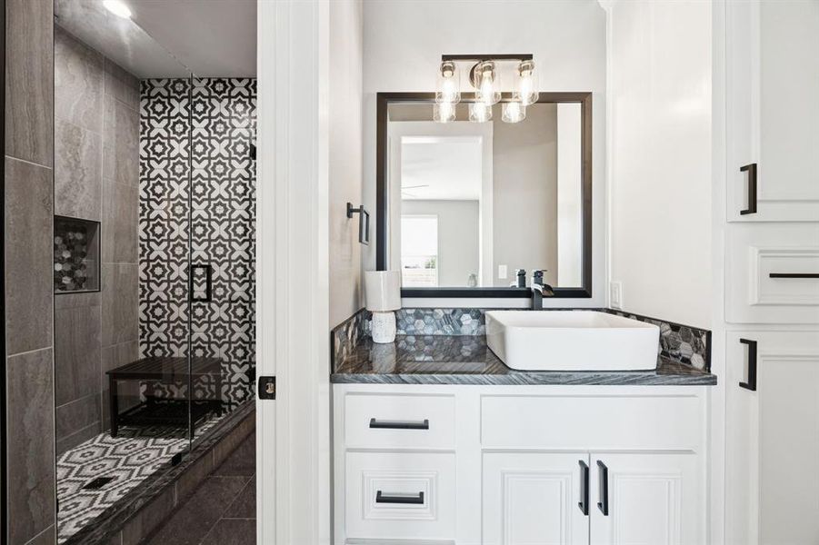 Furnished interior view inside a new home in , Lone Oak (Image 29).