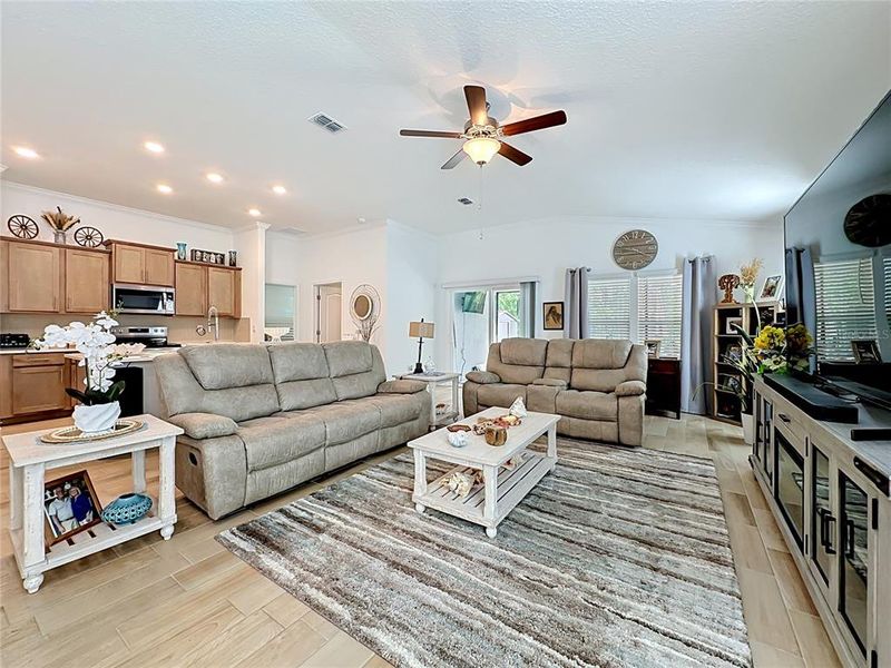 Furnished interior view inside a new home in Sawmill Branch Express, Palm Coast (Image 30).