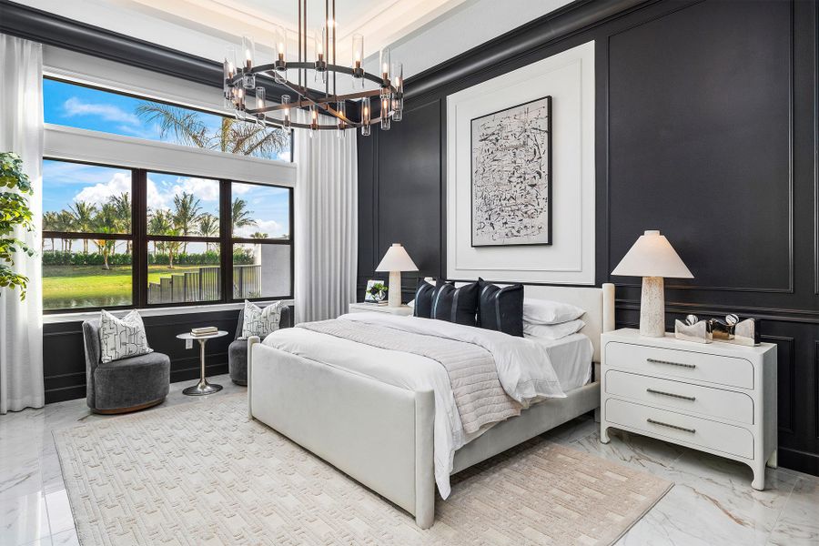 Representative furnished interior of a home built from the Harper by GL Homes in Valencia Del Mar (55+), Boynton Beach (Image 9).