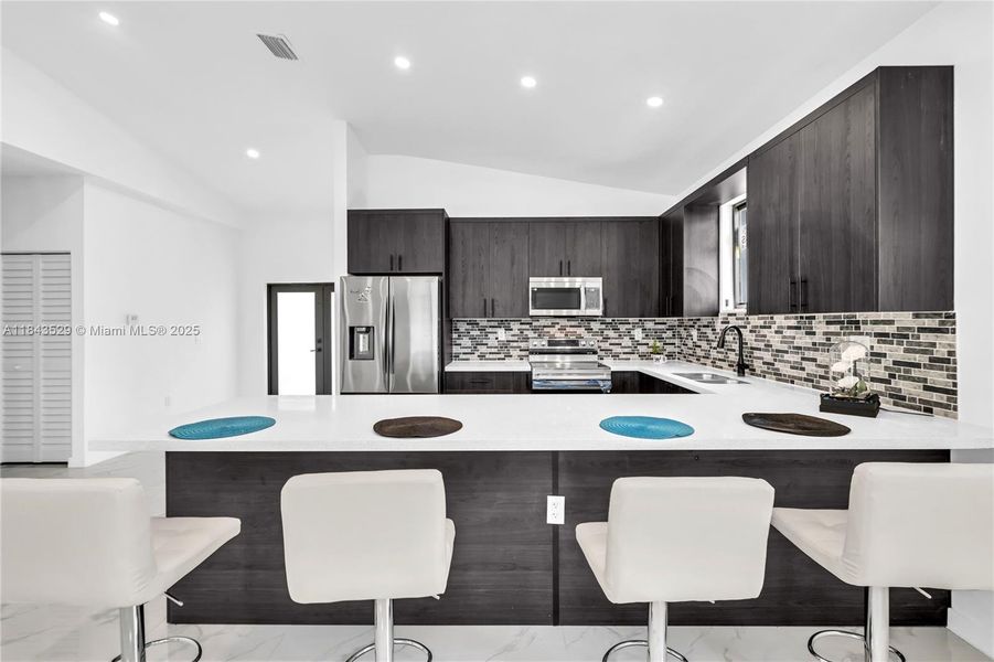 Furnished interior view inside a new home in , Pompano Beach (Image 10).