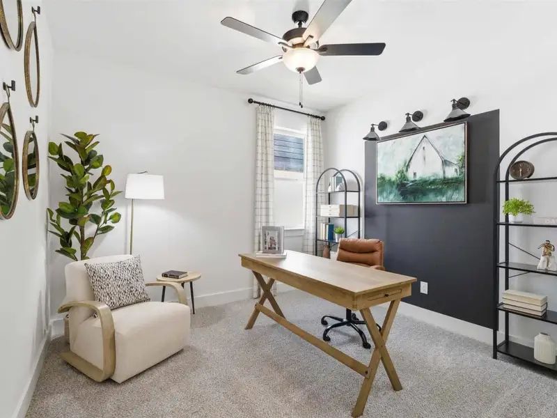 Furnished interior view inside a new home in Mercer Meadows, Royse City (Image 4).