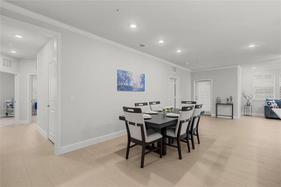 Furnished interior view inside a new home in , Allen (Image 9). Furnished interior view inside a new home in , Allen (Image 9).