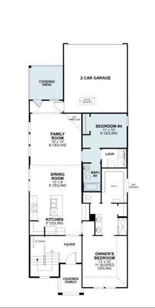 2D floor plan layout of this home in Landmark, Denton, TX (Image 2). 2D floor plan layout of this home in Landmark, Denton, TX (Image 2).