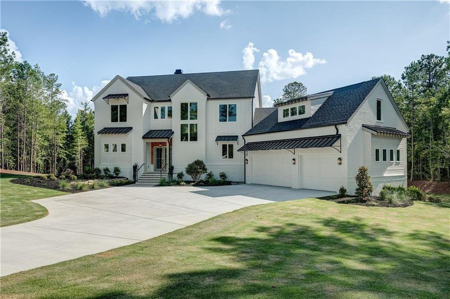 Front exterior of a new home in , Newnan, GA, highlighting curb appeal (Image 33).