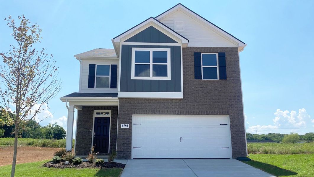 Representative exterior photo of a completed home built from the EDMON by D.R. Horton in Legacy Farms, White House, TN (Image 2).