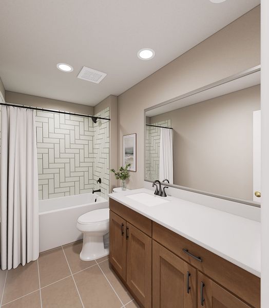 Furnished interior view inside a new home in Painted Tree, McKinney (Image 13).