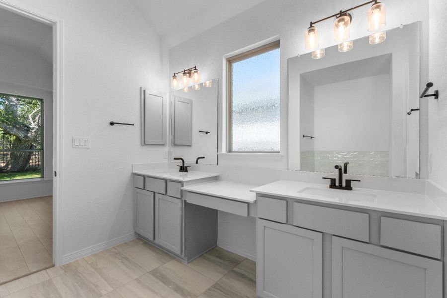 Primary Bath retreat with dual vanities