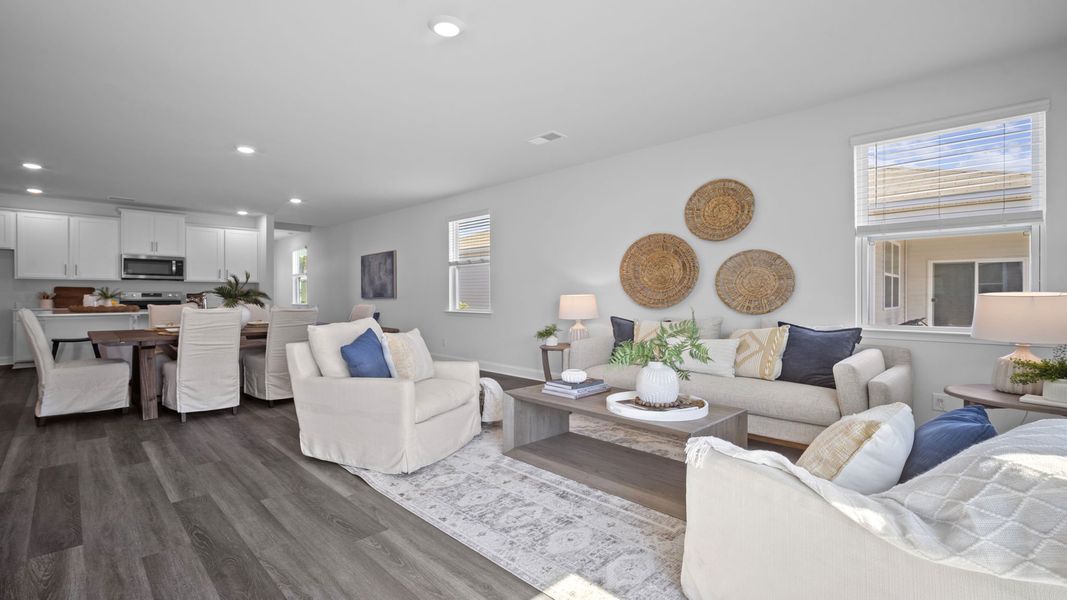 Representative furnished interior of a home built from the Manning by D.R. Horton in The Retreat at East Argent, Ridgeland (Image 16).