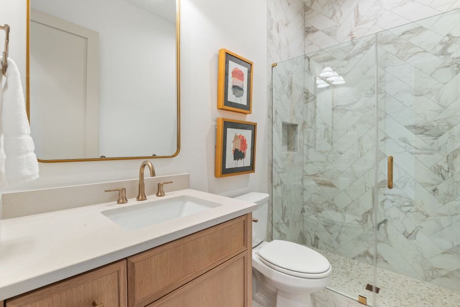 Furnished interior view inside a new home in , Dallas (Image 16).