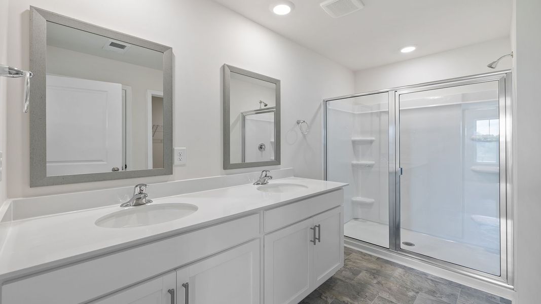 Furnished interior view inside a new home in Woodhaven, Spartanburg (Image 9). Furnished interior view inside a new home in Woodhaven, Spartanburg (Image 9).