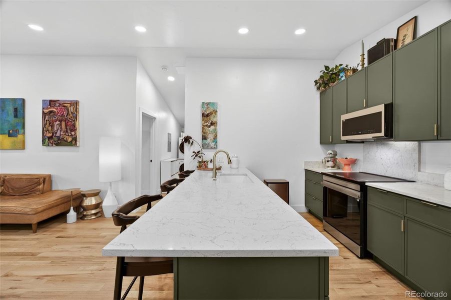 Furnished interior view inside a new home in , Denver (Image 38).