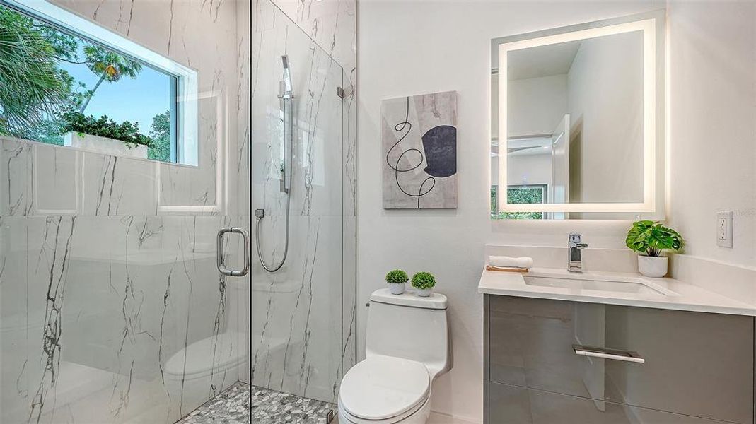 Furnished interior view inside a new home in , Sarasota (Image 6).