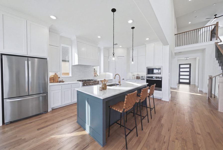 Furnished interior view inside a new home in Estates at Rockhill, Frisco (Image 28).