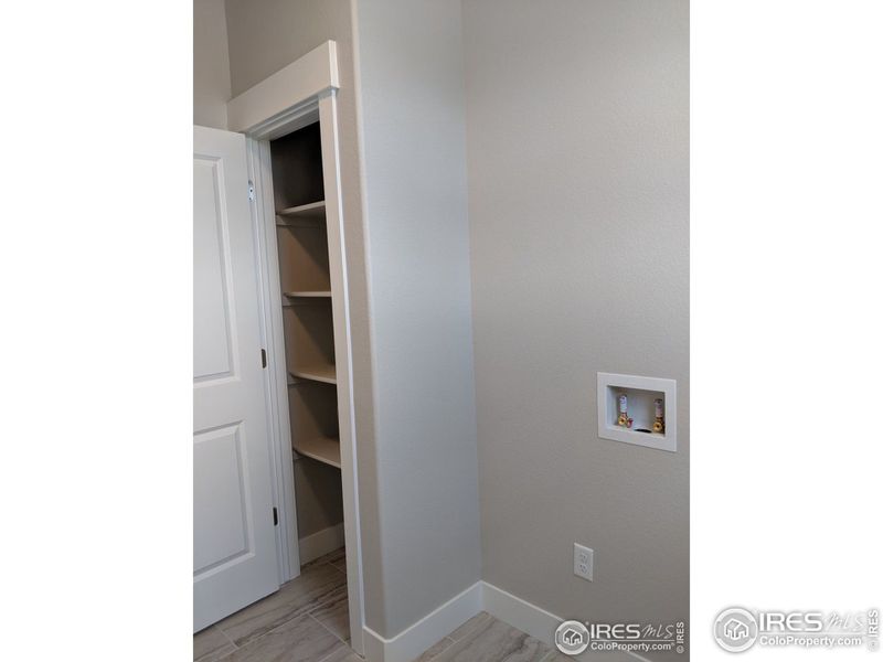 laundry room    image from previously built home