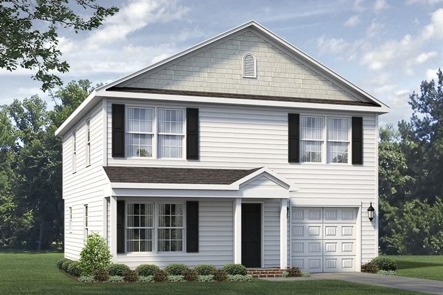 Representative exterior photo of a completed home built from the Dayton by Keystone Homes NC in The Wilcox, Greensboro, NC (Image 28).