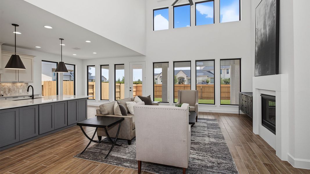 Furnished interior view inside a new home in Lakes of Cane Island, Katy (Image 5).