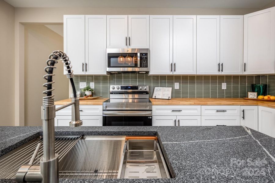 Quartz & Butcher Block Counters