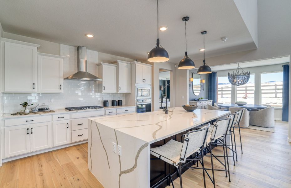 Furnished interior view inside a new home in Sterling Ranch, Littleton (Image 8).