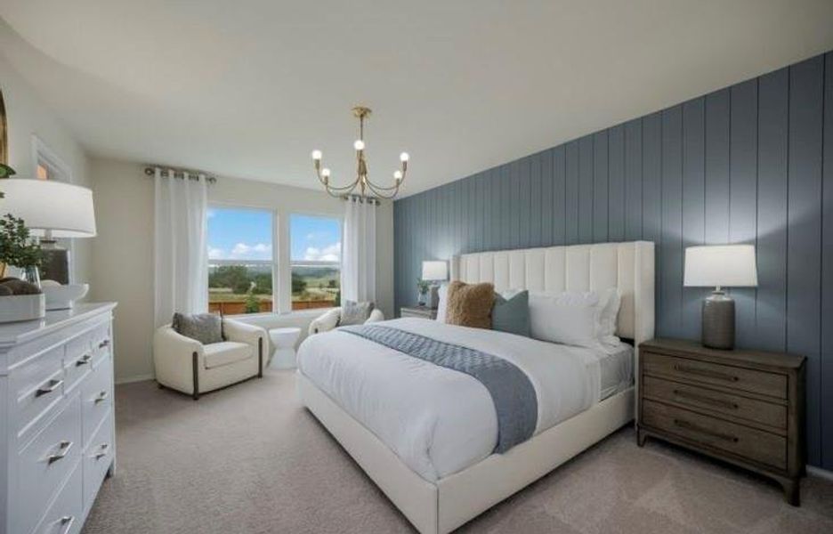 Furnished interior view inside a new home in The Pines At Seven Coves, Conroe (Image 8). Furnished interior view inside a new home in The Pines At Seven Coves, Conroe (Image 8).