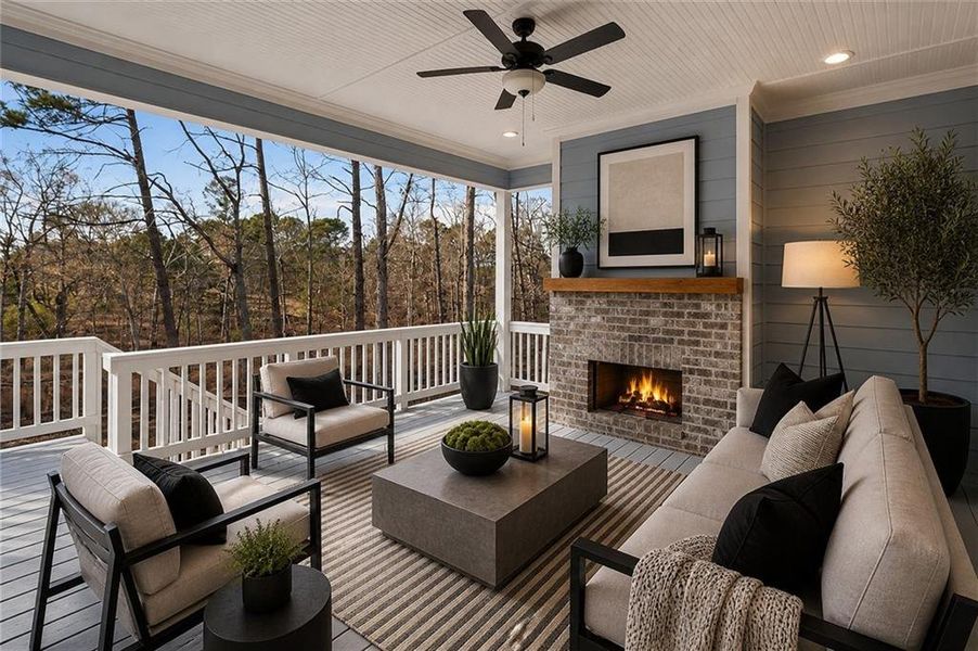 Exterior details and patio area of a home in Old Town Estates, Monroe (Image 38). Exterior details and patio area of a home in Old Town Estates, Monroe (Image 38).