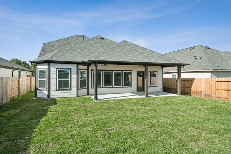 Exterior details and patio area of a home in Summerview, Fulshear (Image 3). Exterior details and patio area of a home in Summerview, Fulshear (Image 3).