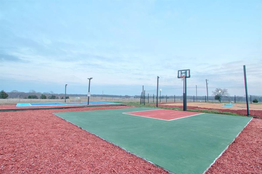 Outdoor sports court - basketball.