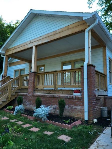 Exterior details and patio area of a home in , Atlanta (Image 3).