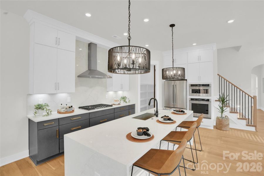 Furnished interior view inside a new home in , Charlotte (Image 43). Furnished interior view inside a new home in , Charlotte (Image 43).