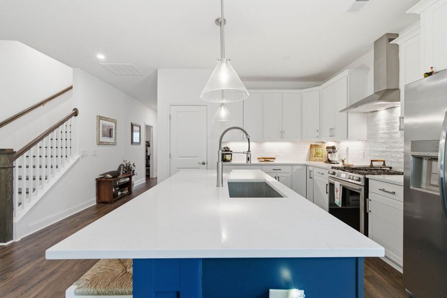 Furnished interior view inside a new home in , Santee (Image 50).