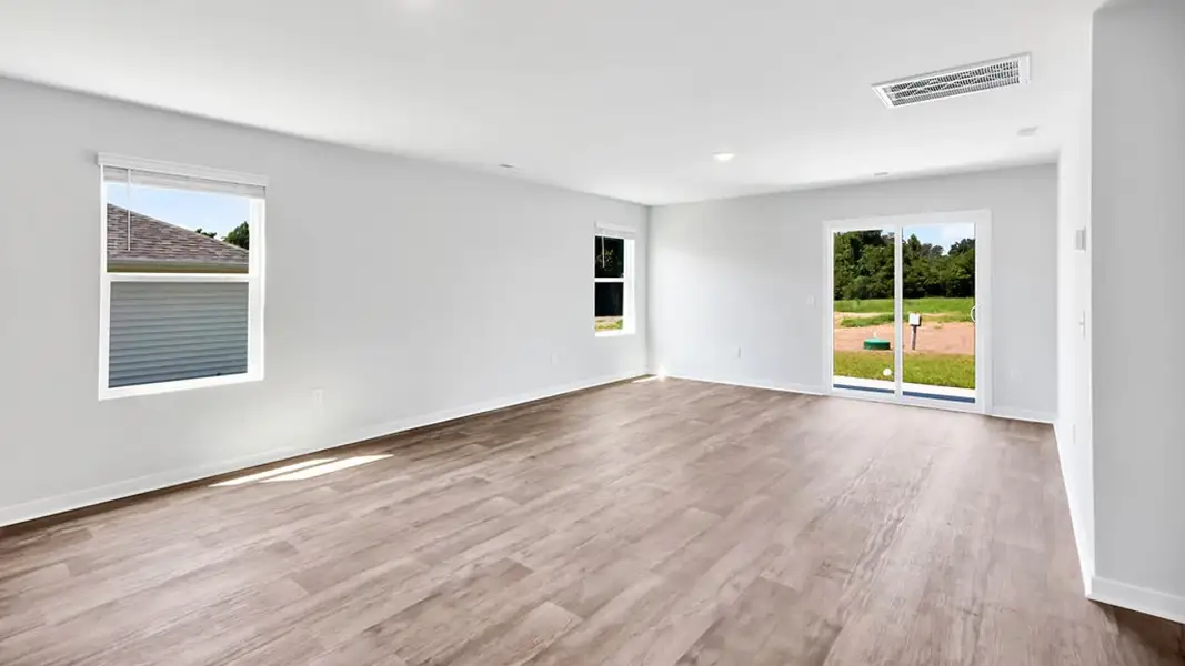 Representative unfurnished interior of a home built from the Manning by D.R. Horton in Caspian Ridge, Richlands (Image 12). Representative unfurnished interior of a home built from the Manning by D.R. Horton in Caspian Ridge, Richlands (Image 12).