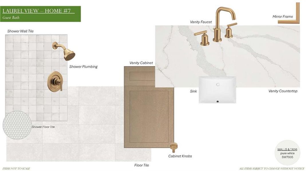 Sample of building materials used in homes in Laurel View, Suwanee (Image 50).