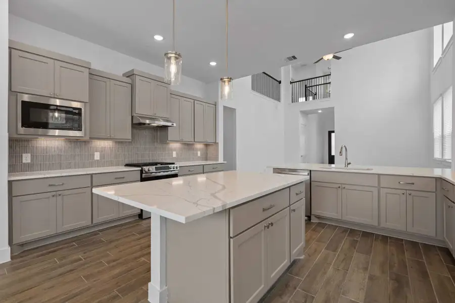 Furnished interior view inside a new home in Wood Leaf Reserve, Tomball (Image 3).