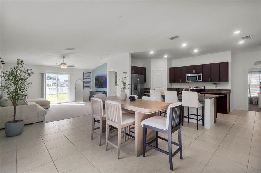 Furnished interior view inside a new home in Wind Meadows South, Bartow (Image 9).