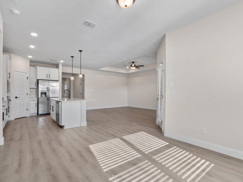 Representative unfurnished interior of a home built from the The Holly F by Davidson Homes LLC in Morgan Meadows, San Antonio (Image 14). Representative unfurnished interior of a home built from the The Holly F by Davidson Homes LLC in Morgan Meadows, San Antonio (Image 14).
