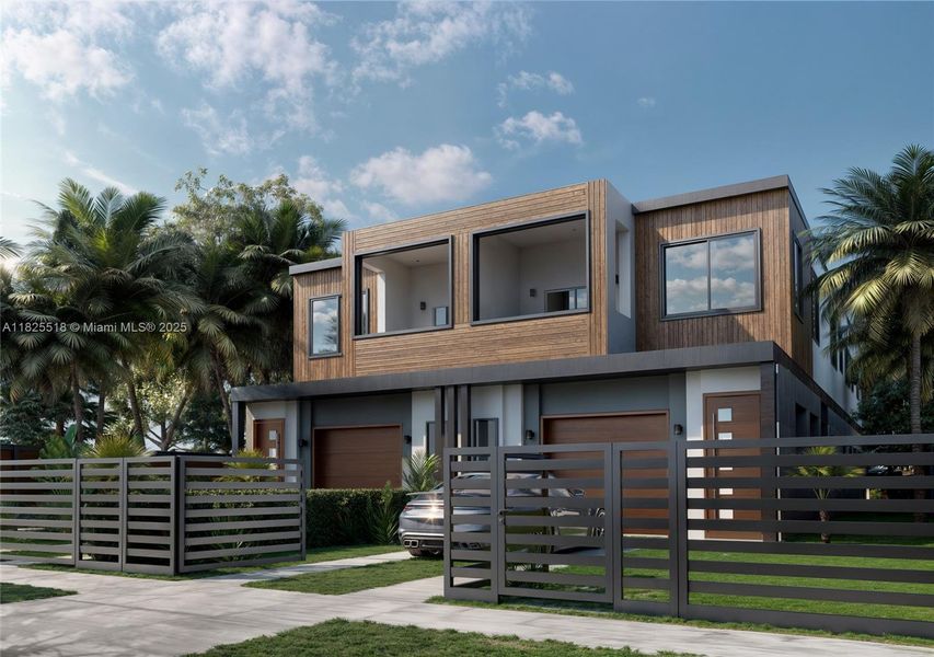 Front exterior of a new home in , Miami, FL, highlighting curb appeal (Image 1).
