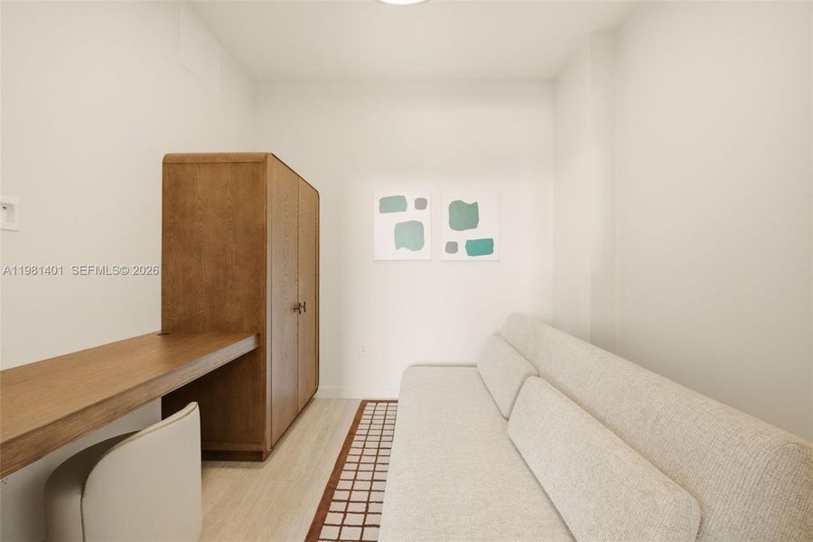 Furnished interior view inside a new home in , Miami (Image 11).