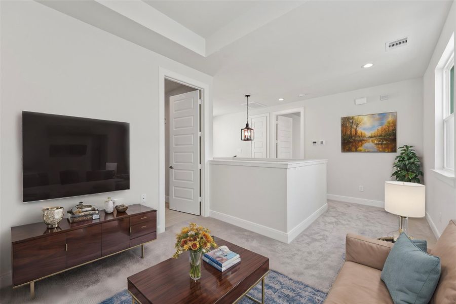 Furnished interior view inside a new home in , Houston (Image 15).