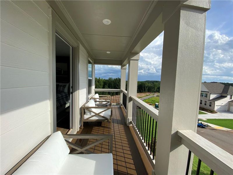 Exterior details and patio area of a home in Estates at Yellow Creek, Cumming (Image 2). Exterior details and patio area of a home in Estates at Yellow Creek, Cumming (Image 2).