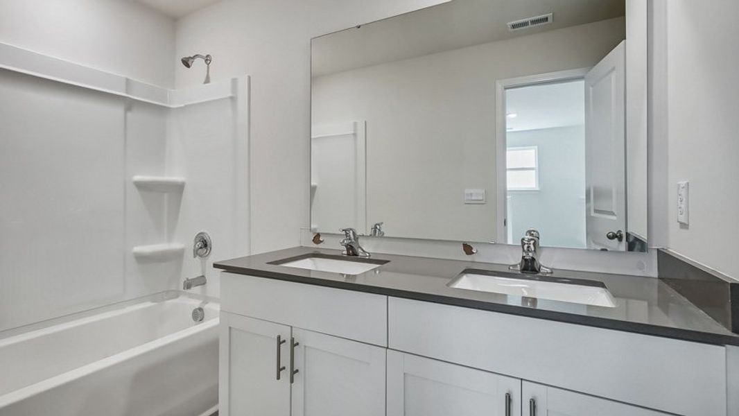 Furnished interior view inside a new home in The Estates at Edinborough, Gibsonville (Image 9).