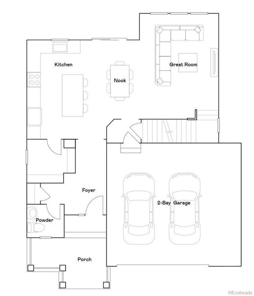 2D floor plan layout of this home in Timber Lark, Fort Collins, CO (Image 2). 2D floor plan layout of this home in Timber Lark, Fort Collins, CO (Image 2).