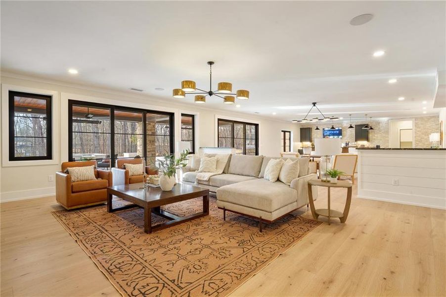 Furnished interior view inside a new home in , Canton (Image 66).