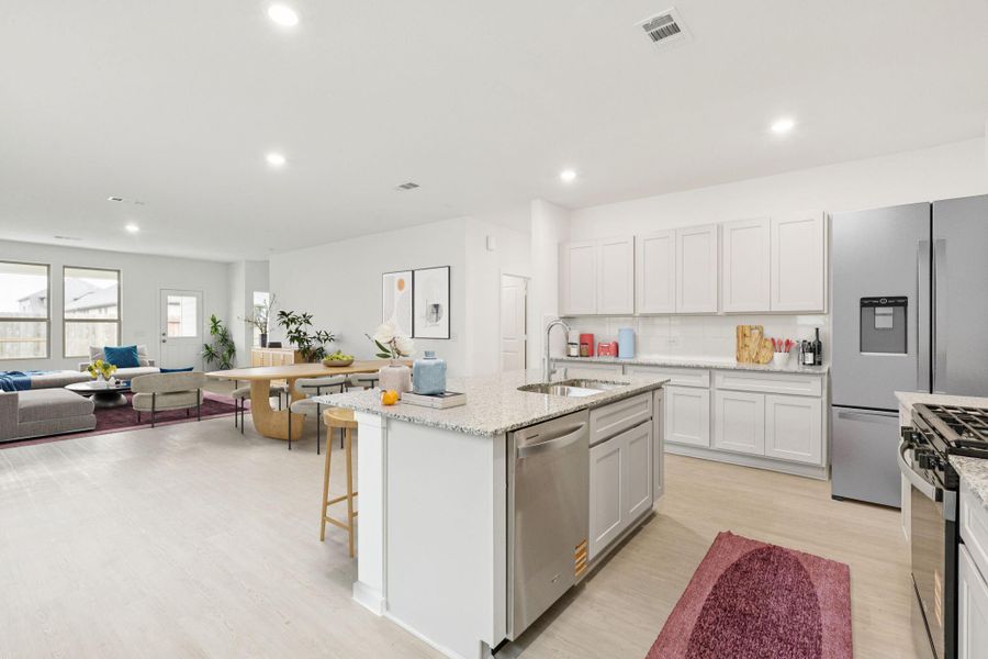 Furnished interior view inside a new home in Mavera, Conroe (Image 7).
