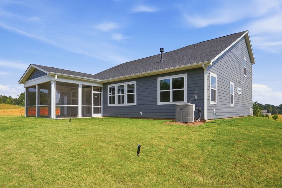 Exterior details and patio area of a home in Blair Place, Monroe (Image 3).